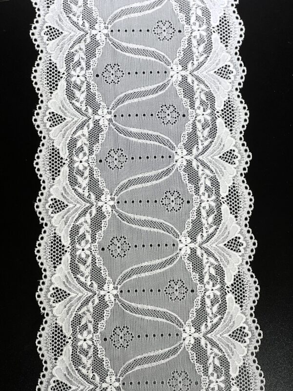 White Bridal Chantily French Lace Trim