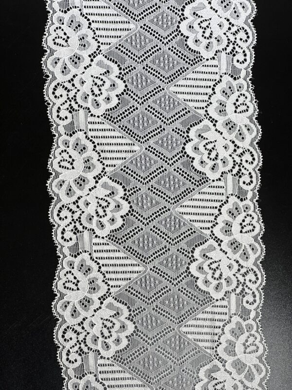 Lace Trim White Chantilly