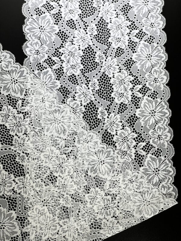 Luxury White Bridal Lace Net Fabrics - Image 3