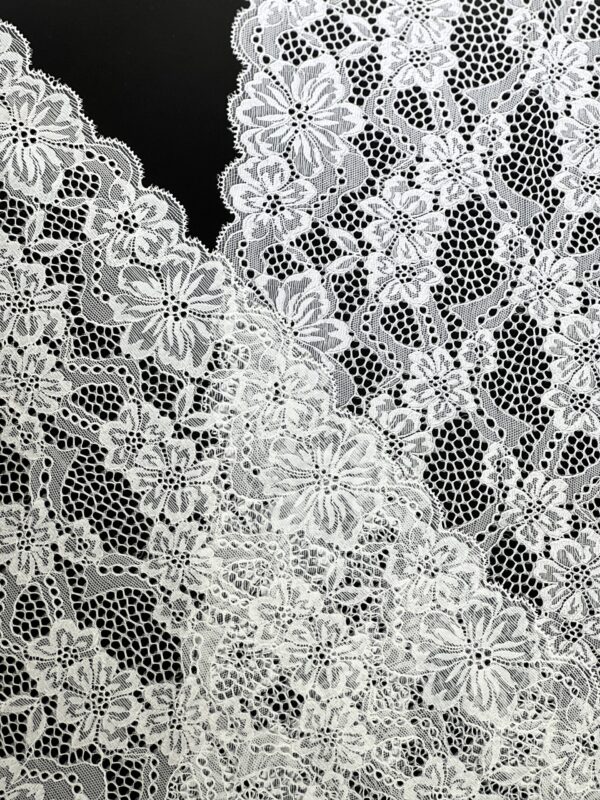 Luxury White Bridal Lace Net Fabrics - Image 4