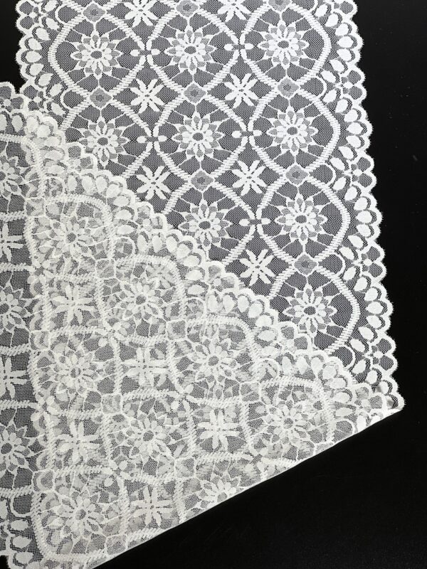 Decorative White Narrow Lingerie Chantilly  Lace Trim - Image 3