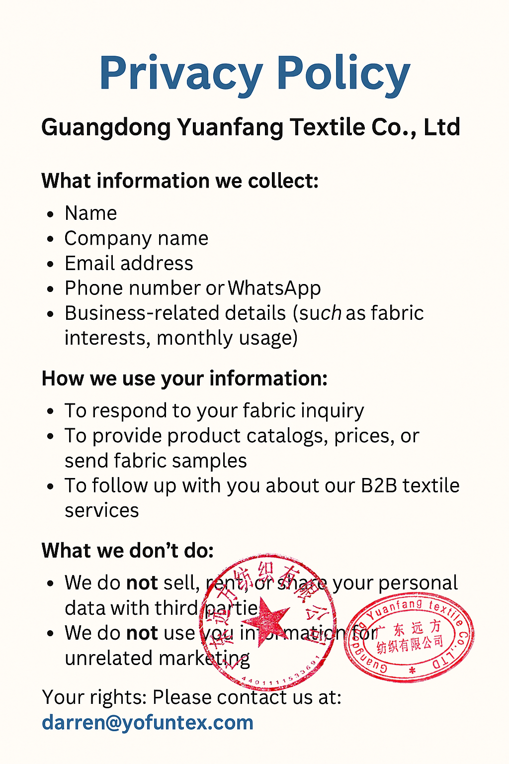 Privacy Policy